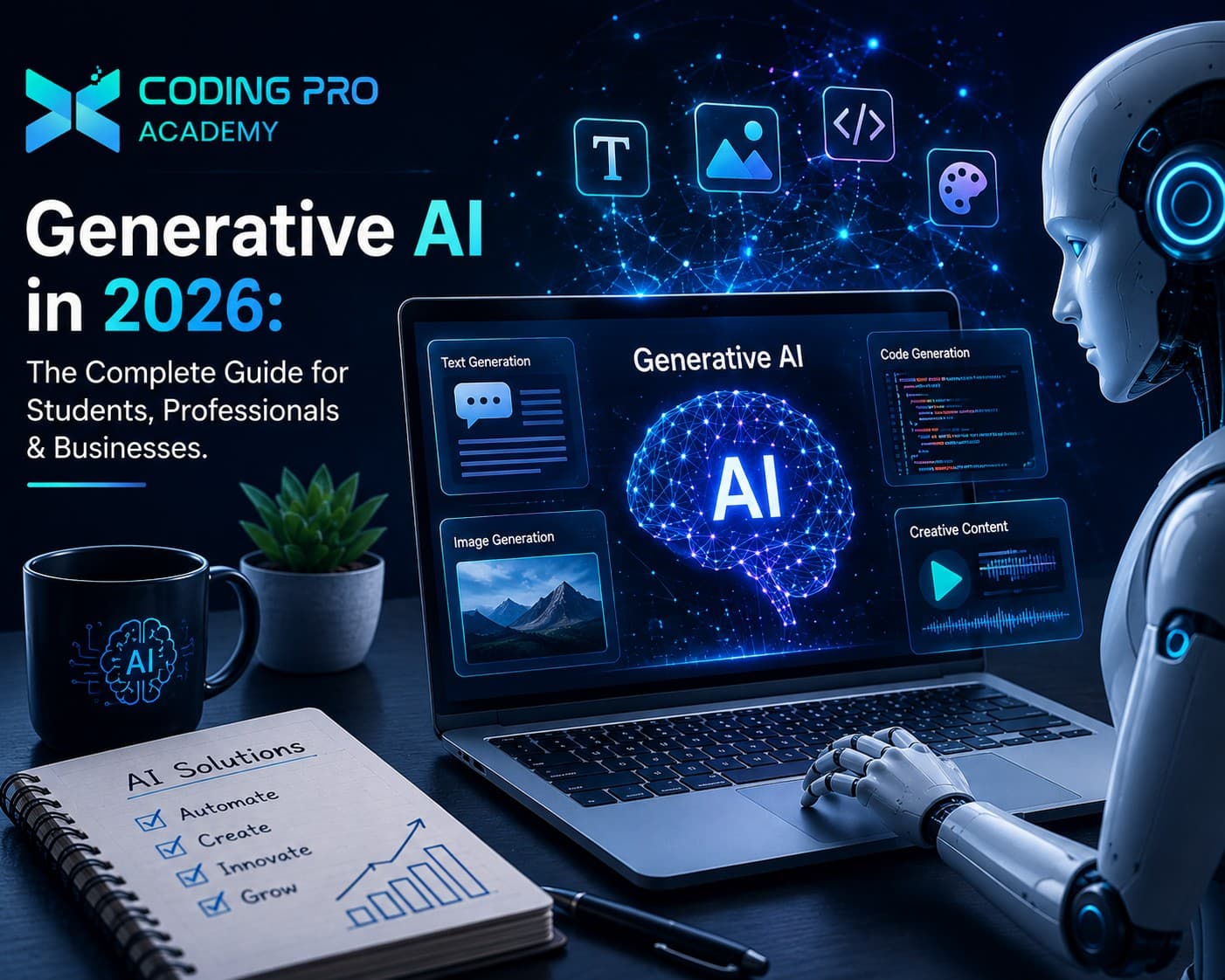 Generative AI in 2026: The Complete Guide for Students, Professionals & Businesses